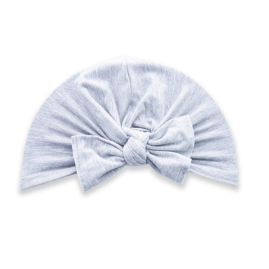 Baby Bling Knot Turban Heather Grey-Baby Bling-The Bugs Ear