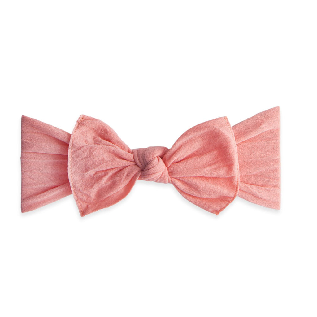 Baby Bling Knot Bow Coral-Baby Bling-The Bugs Ear