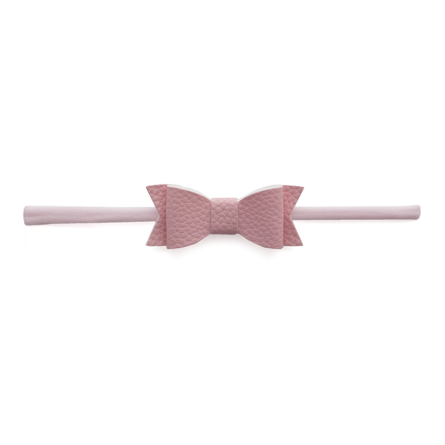 Baby Bling Leather Bow Tie Skinny Pink – The Bugs Ear