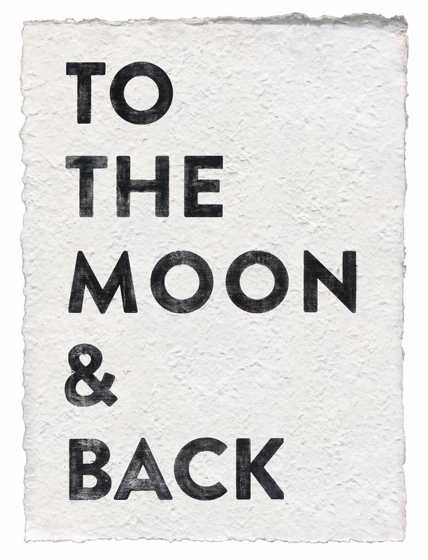 Handmade Paper Art Prints Moon and Back-Sugarboo Designs-The Bugs Ear