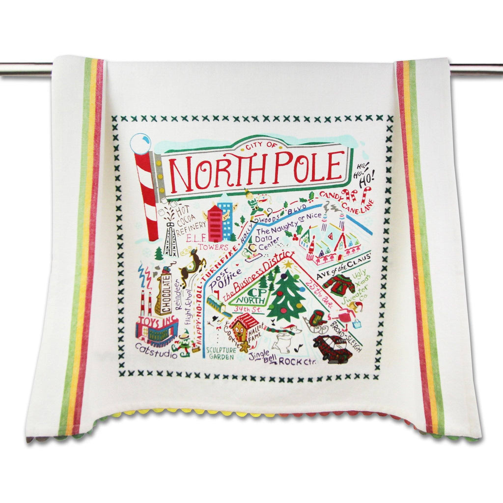 Catstudio North Pole City Dish Towel-Catstudio-The Bugs Ear