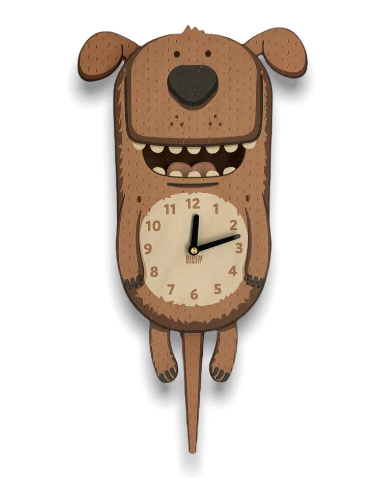 Pee-wee the Dog Pendulum Clock-Birch Robot-The Bugs Ear