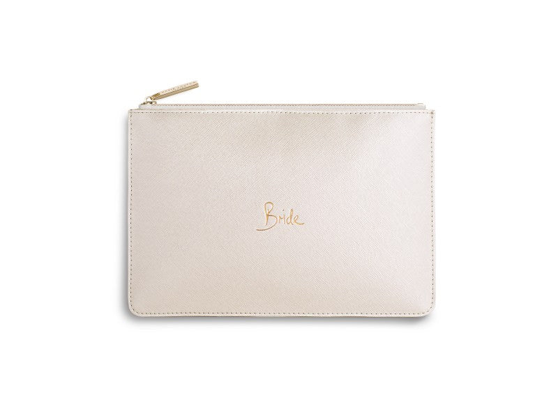 Katie Loxton Bride Perfect Pouch in Metallic White-Katie Loxton-The Bugs Ear