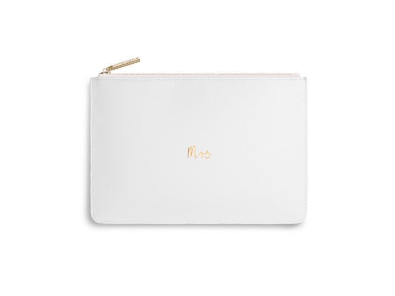 Katie Loxton Mrs Perfect Pouch in White-Katie Loxton-The Bugs Ear