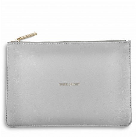 Katie Loxton Shine Bright Perfect Pouch in Pale Grey-Katie Loxton-The Bugs Ear