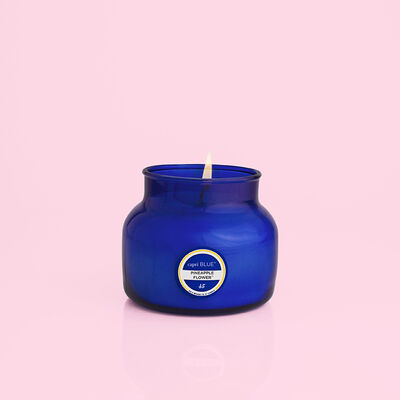 Capri Blue Pineapple Flower Blue Petite Jar, 8 oz-Capri Blue Candles-The Bugs Ear