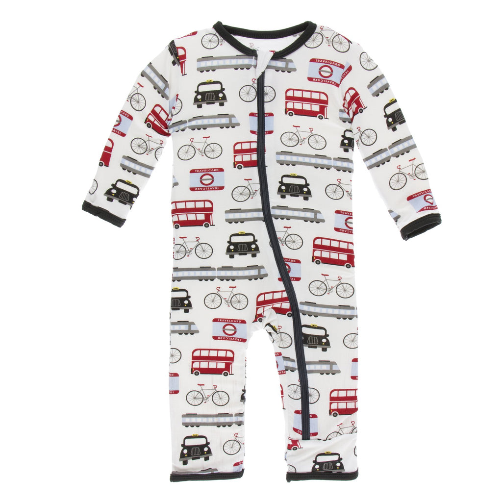 KicKee Pants London Coverall with Zipper in London Transport-KicKee Pants-The Bugs Ear