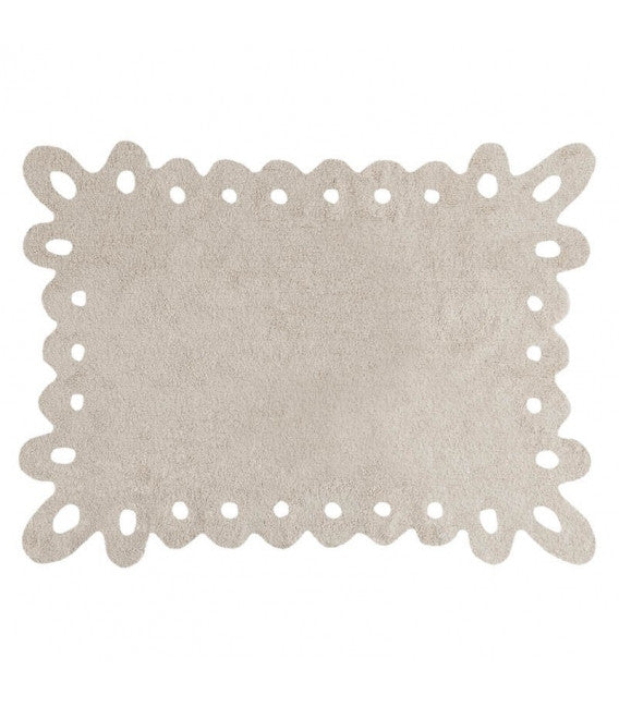 Lorena Canals Lace Beige Rug-Lorena Canals-The Bugs Ear