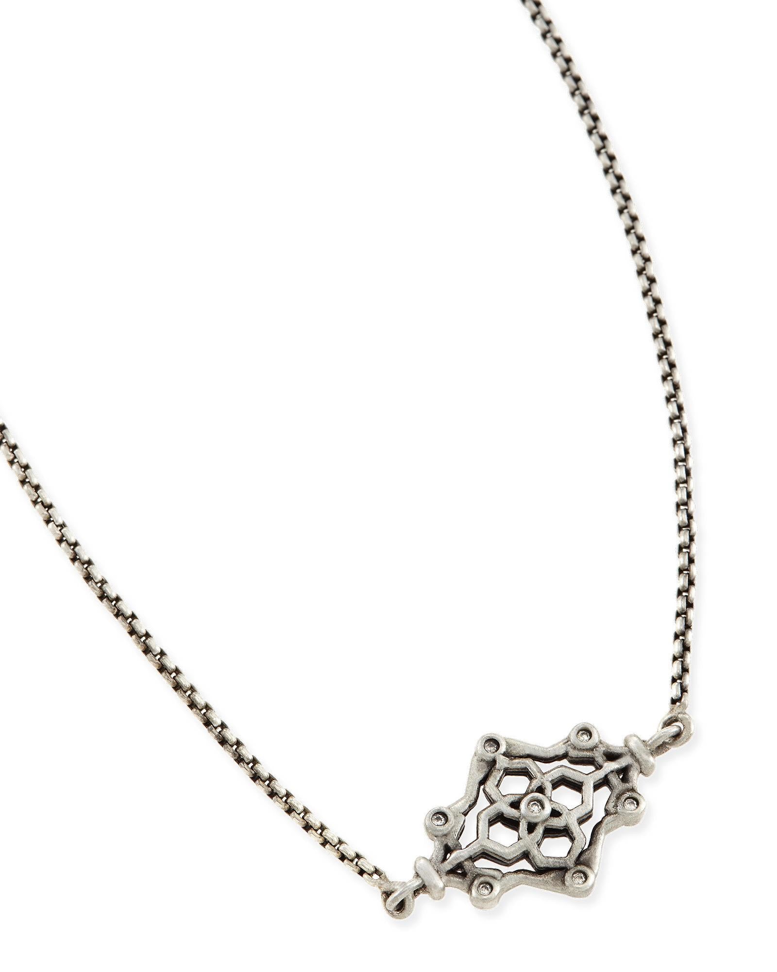 Kendra Scott Riley Pendant Necklace in Antique Silver – The Bugs Ear