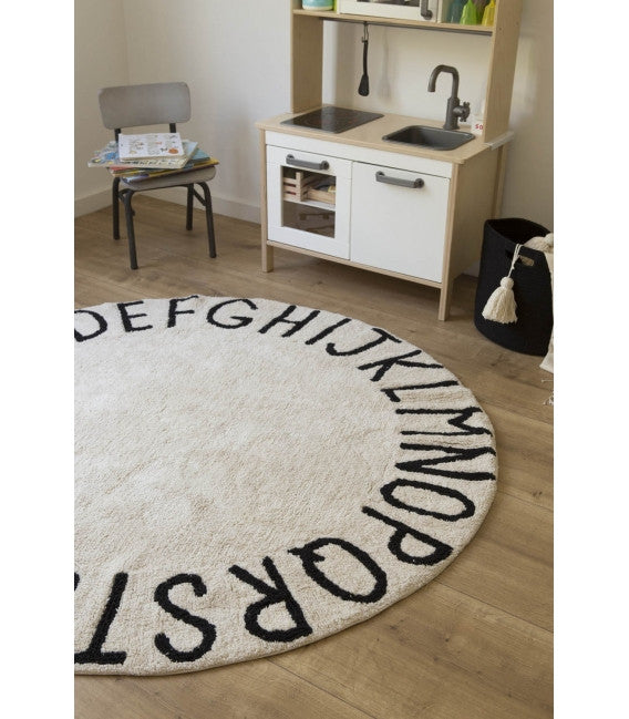 Round ABC Natural Rug-Lorena Canals-The Bugs Ear