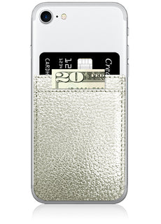 Silver Faux Leather Phone Pocket-iDecoz-The Bugs Ear