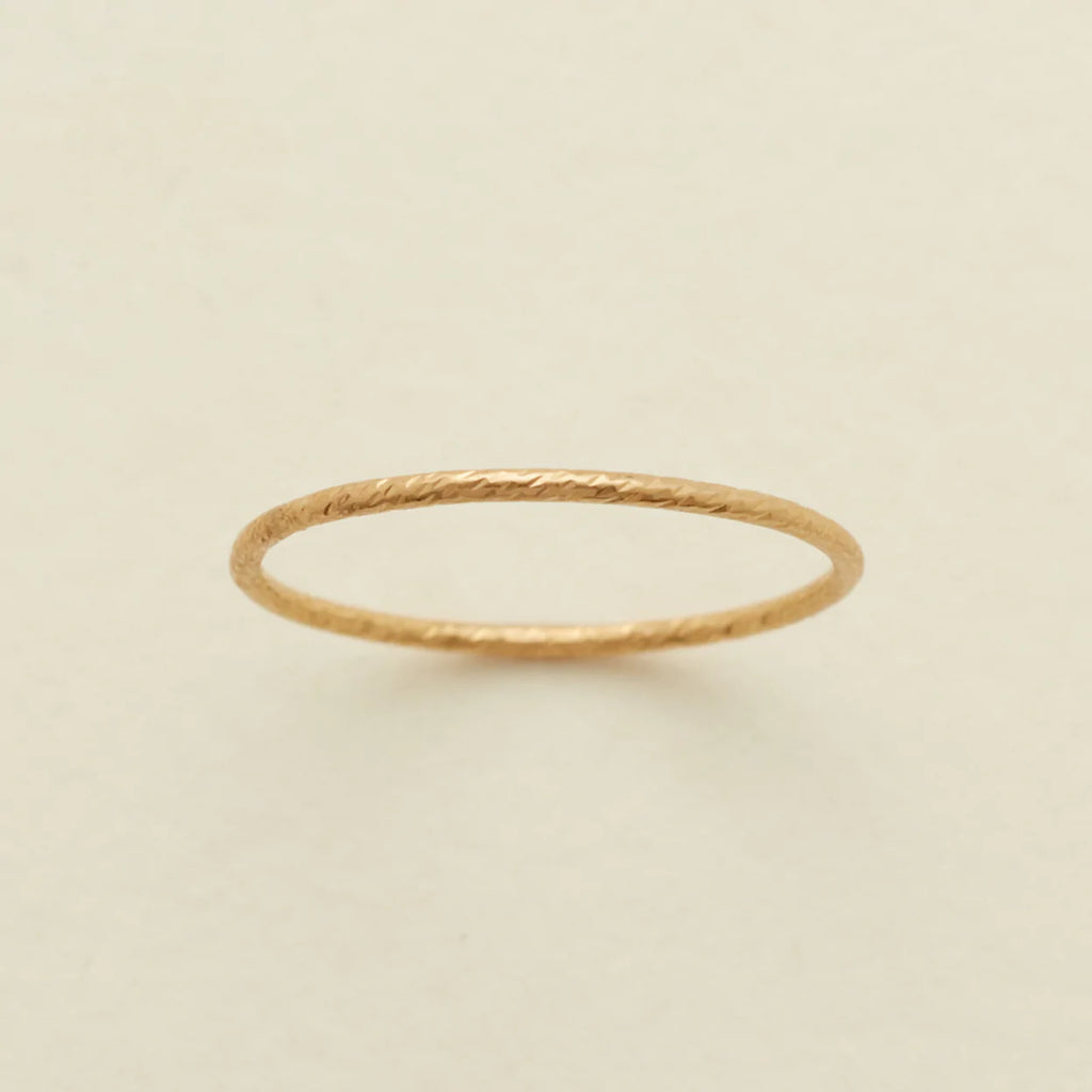 Stella Sparkle Stacking Ring in Gold-Made By Mary-The Bugs Ear