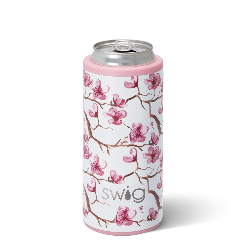 Swig 12 oz Skinny Can Cooler in Cherry Blossom-Swig-The Bugs Ear