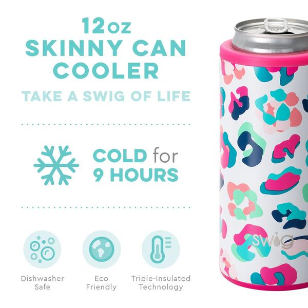 Swig 12 oz Skinny Can Cooler in Party Animal-Swig-The Bugs Ear