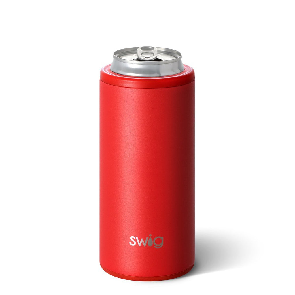 Swig 12 oz Skinny Can Cooler in Matte Red-Swig-The Bugs Ear