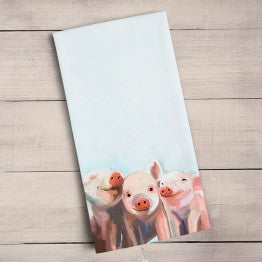 Three Little Piggies Tea Towel-Greenbox-The Bugs Ear
