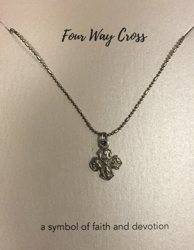 Luca and Danni Four Way Cross Necklace Silver-Luca + Danni-The Bugs Ear